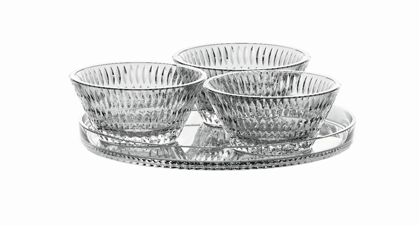 SERVIERPLATTE Ethno / Nachtmann  - Klar, Basics, Glas (1,2kg) - Nachtmann