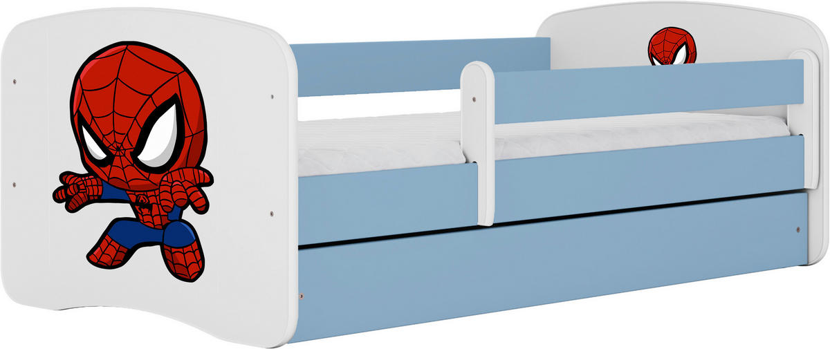 KINDER-/JUNIORBETT - Blau/Birkefarben, MODERN, Holz/Holzwerkstoff (80/160cm) - MID.YOU