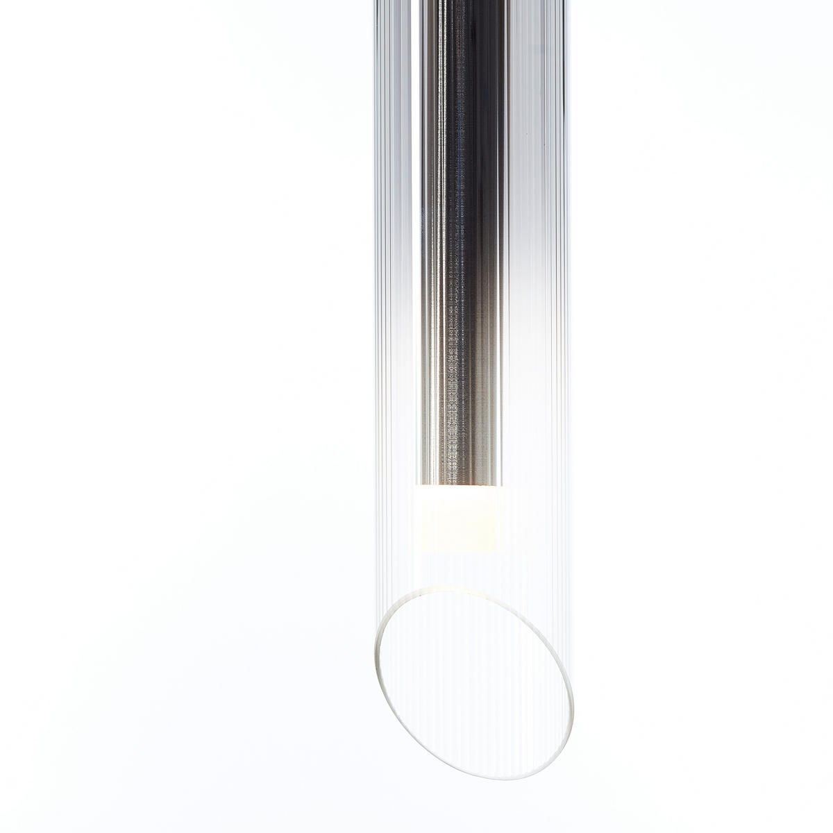 HÄNGELEUCHTE Henriette 90/8,5/150 cm   - Chromfarben, Design, Glas/Metall (90/8,5/150cm) - Brilliant