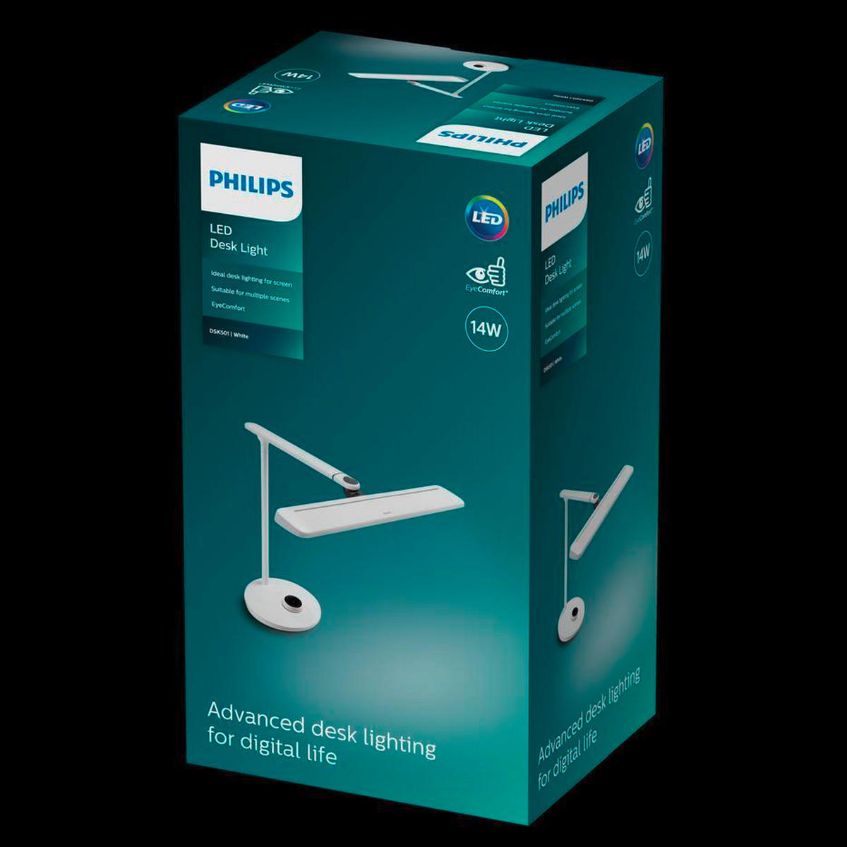 SCHREIBTISCHLEUCHTE 45/41/43 cm   - Weiß, Design, Metall (45/41/43cm) - Philips