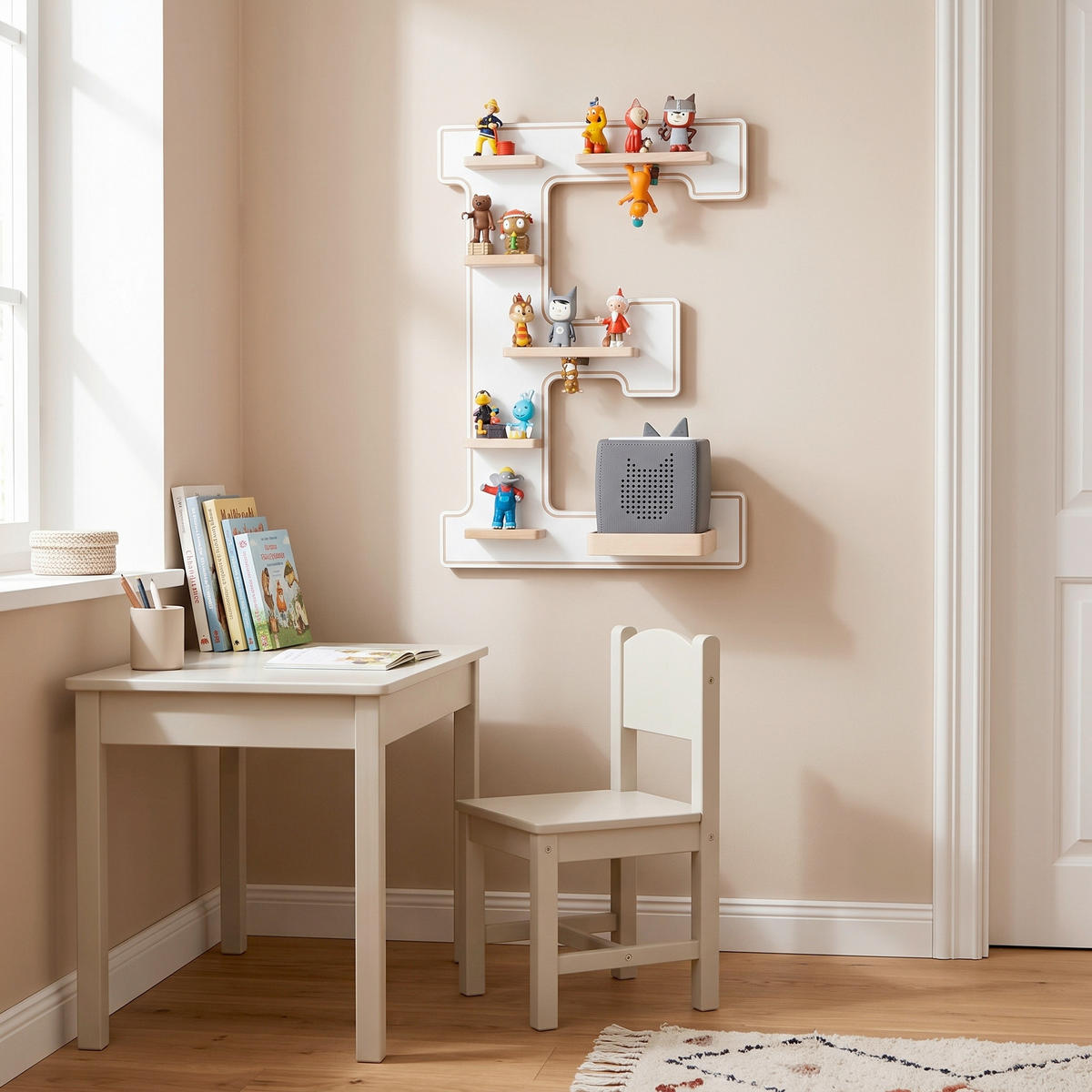 KINDERREGAL  - Weiss, Modern, Holzwerkstoff (38/54/19cm) - Livetastic