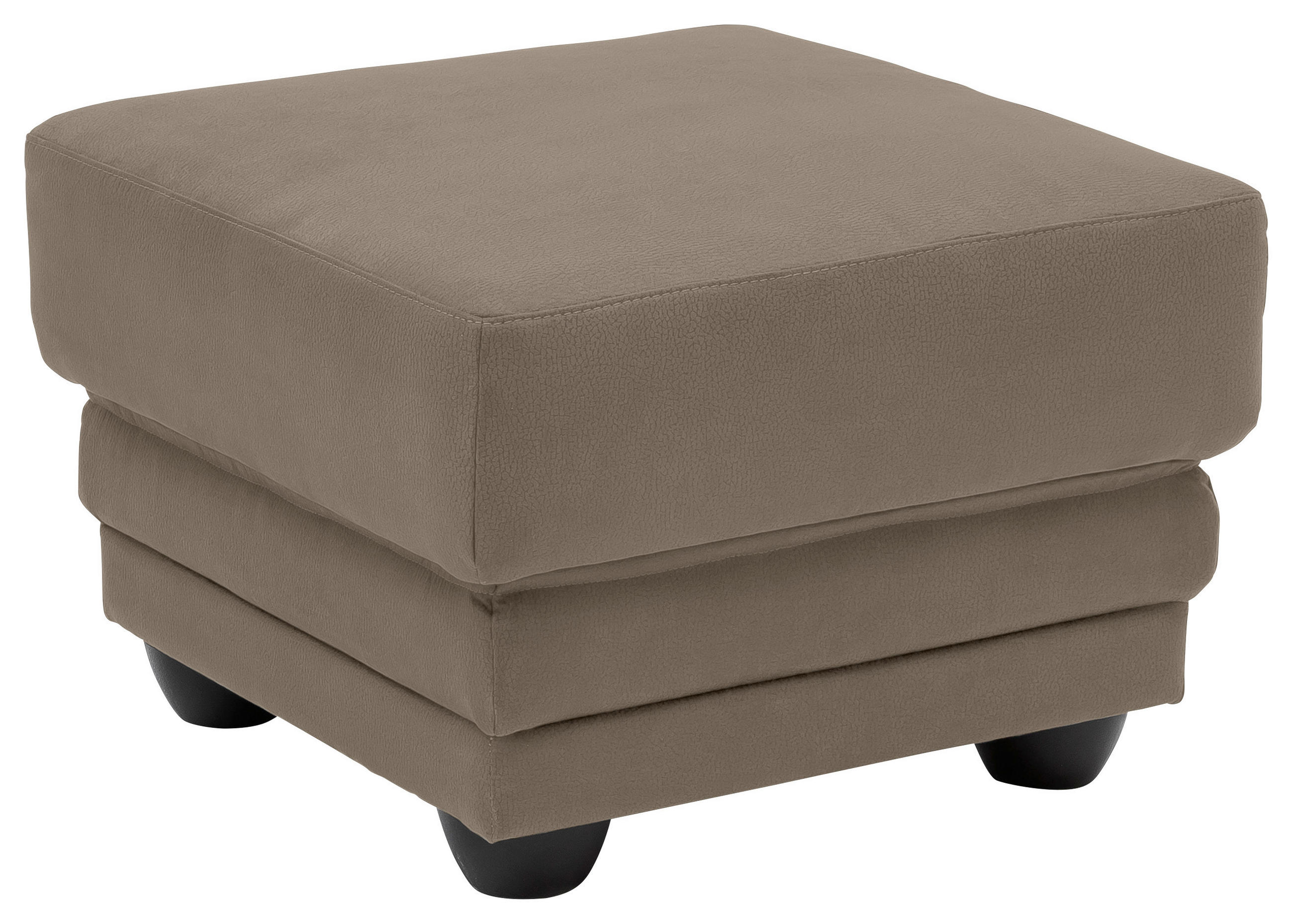 HOCKER Chenille Grau  - Schwarz/Grau, Design, Kunststoff/Textil (65/46/65cm) - Livetastic