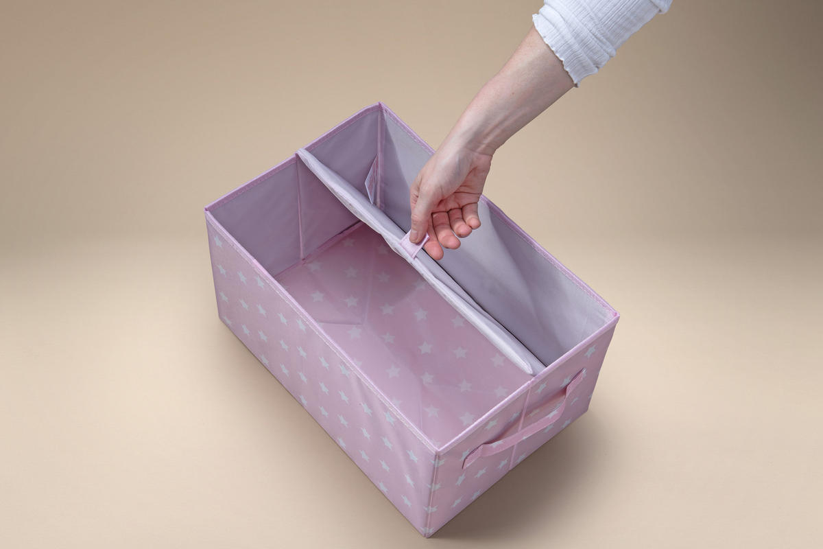 AUFBEWAHRUNGSBOXEN-SET  - Rosa, Basics, Kunststoff (37/25/21cm) - Lifeney