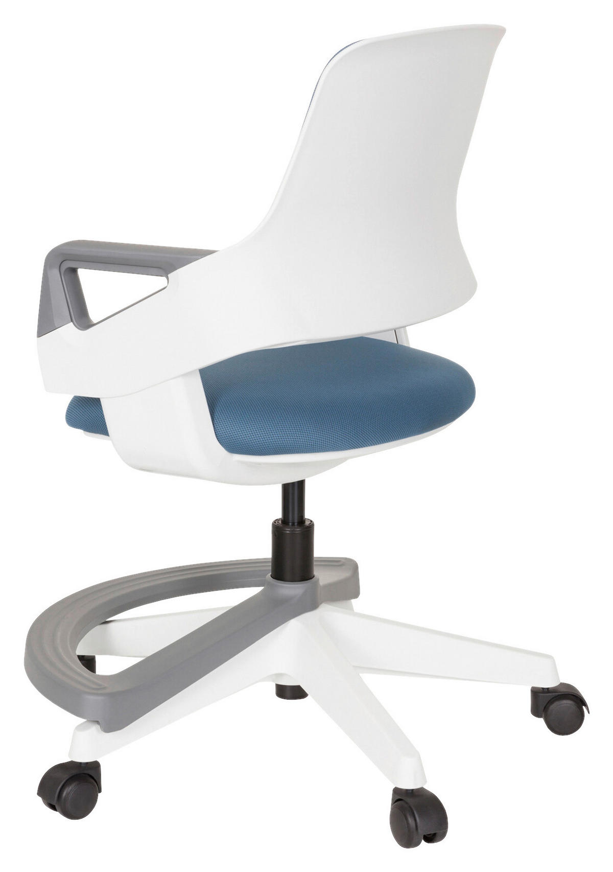 MLADINSKI VRTLJIVI STOL umetna masa modra  - modra/siva, Basics, umetna masa (53/80-93/60cm) - MID.YOU