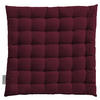 SITZKISSEN 38/38/4 cm  - Bordeaux, Basics, Textil (38/38/4cm) - Bio:Vio