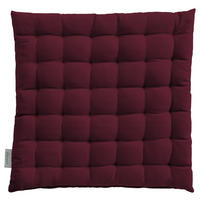SITZKISSEN 38/38/4 cm  - Bordeaux, Basics, Textil (38/38/4cm) - Bio:Vio
