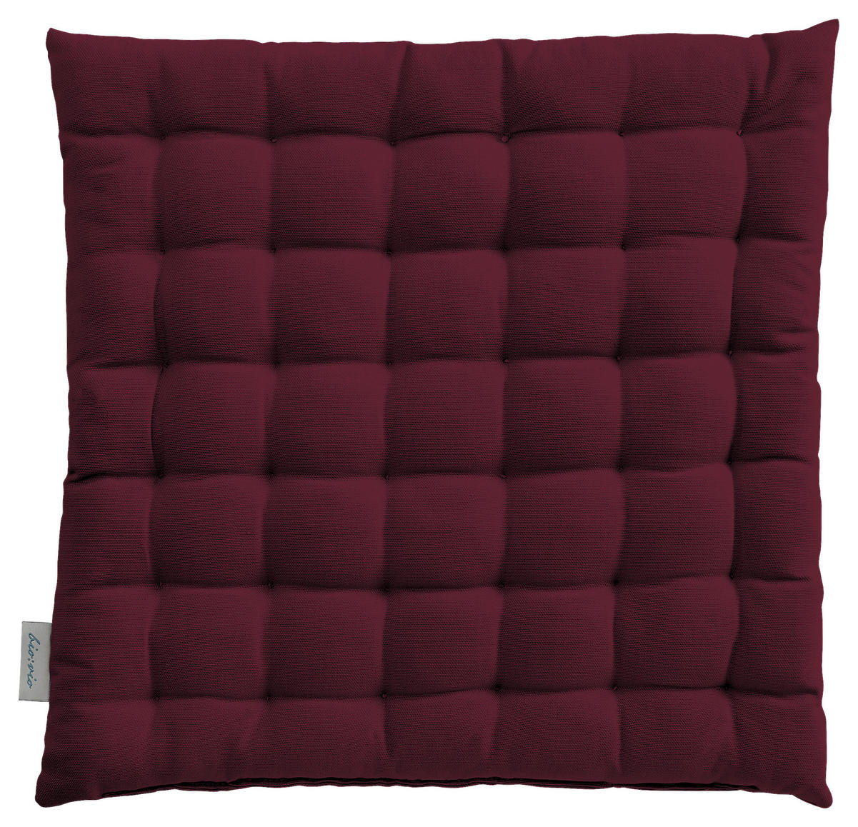 SITZKISSEN 38/38/4 cm  - Bordeaux, Basics, Textil (38/38/4cm) - Bio:Vio