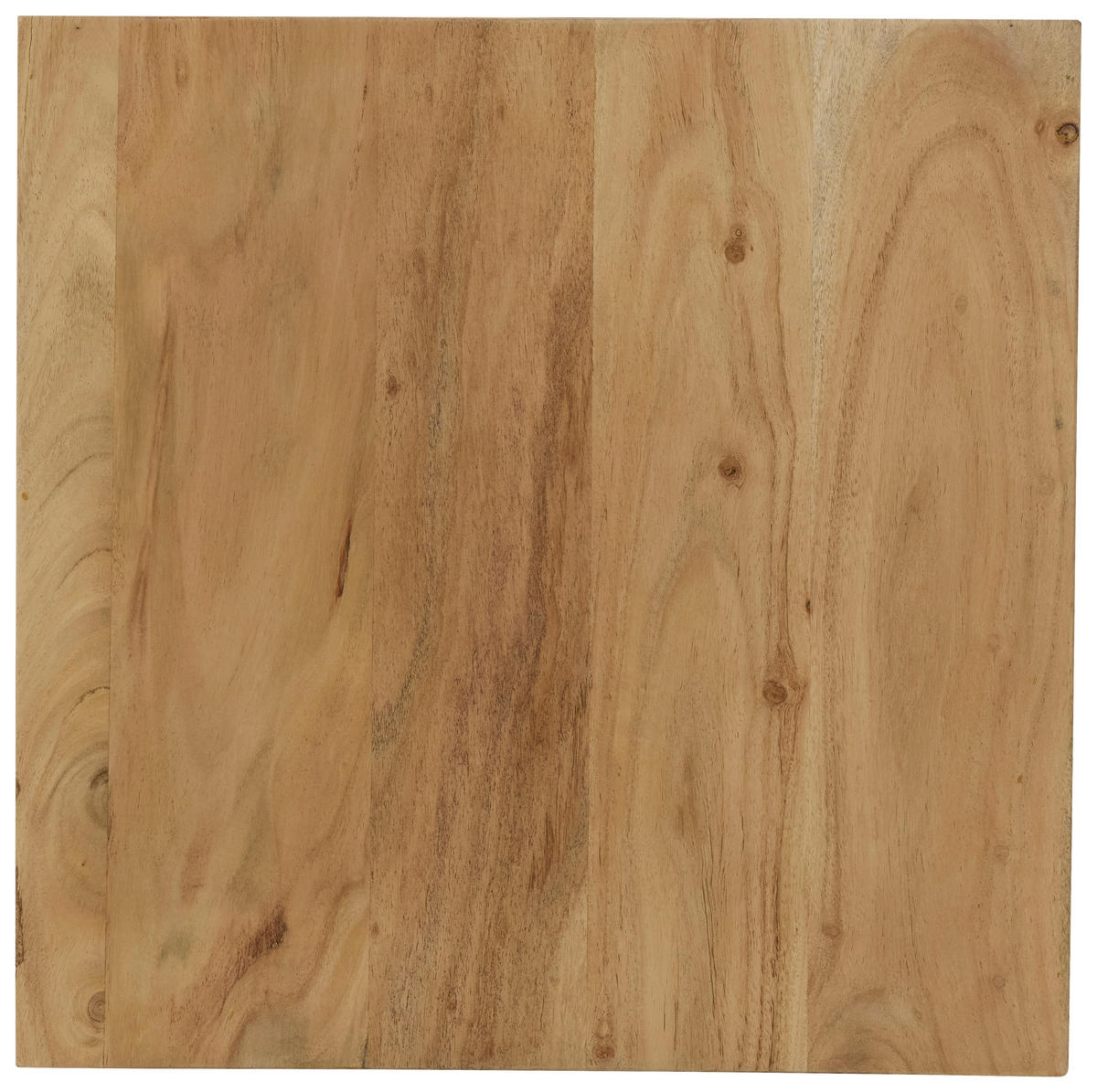 COUCHTISCH 55/55/40 cm Akazie vollmassiv quadratisch Schwarz, Akaziefarben  - Schwarz/Akaziefarben, Design, Holz (55/55/40cm) - Livetastic
