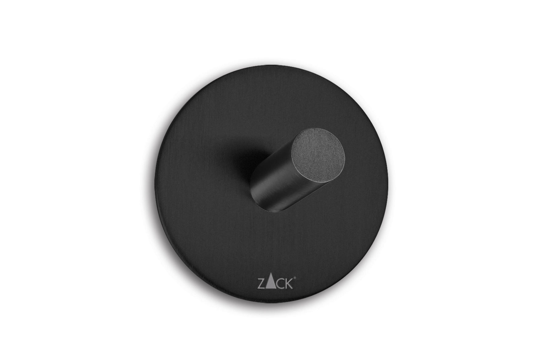 HANDTUCHHAKEN - Schwarz, Basics, Metall (5,5cm) - Zack