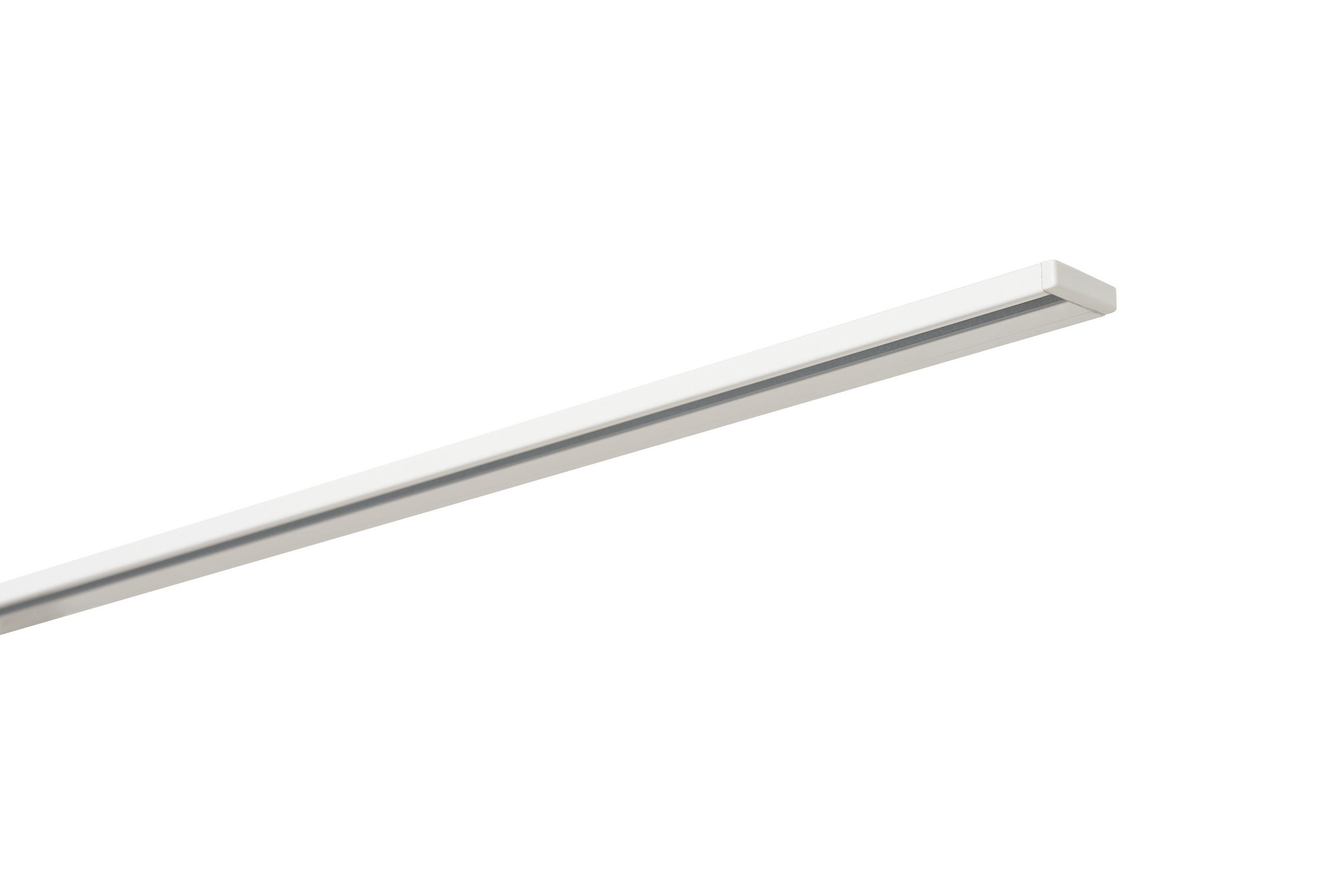 VORHANGSCHIENE - Weiß, Basics, Metall (150/2,5/0,7cm) - Homeware