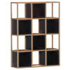 REGAL  65/88/20 cm Schwarz  - Goldfarben/Schwarz, Design, Holz/Metall (65/88/20cm) - Lomoco