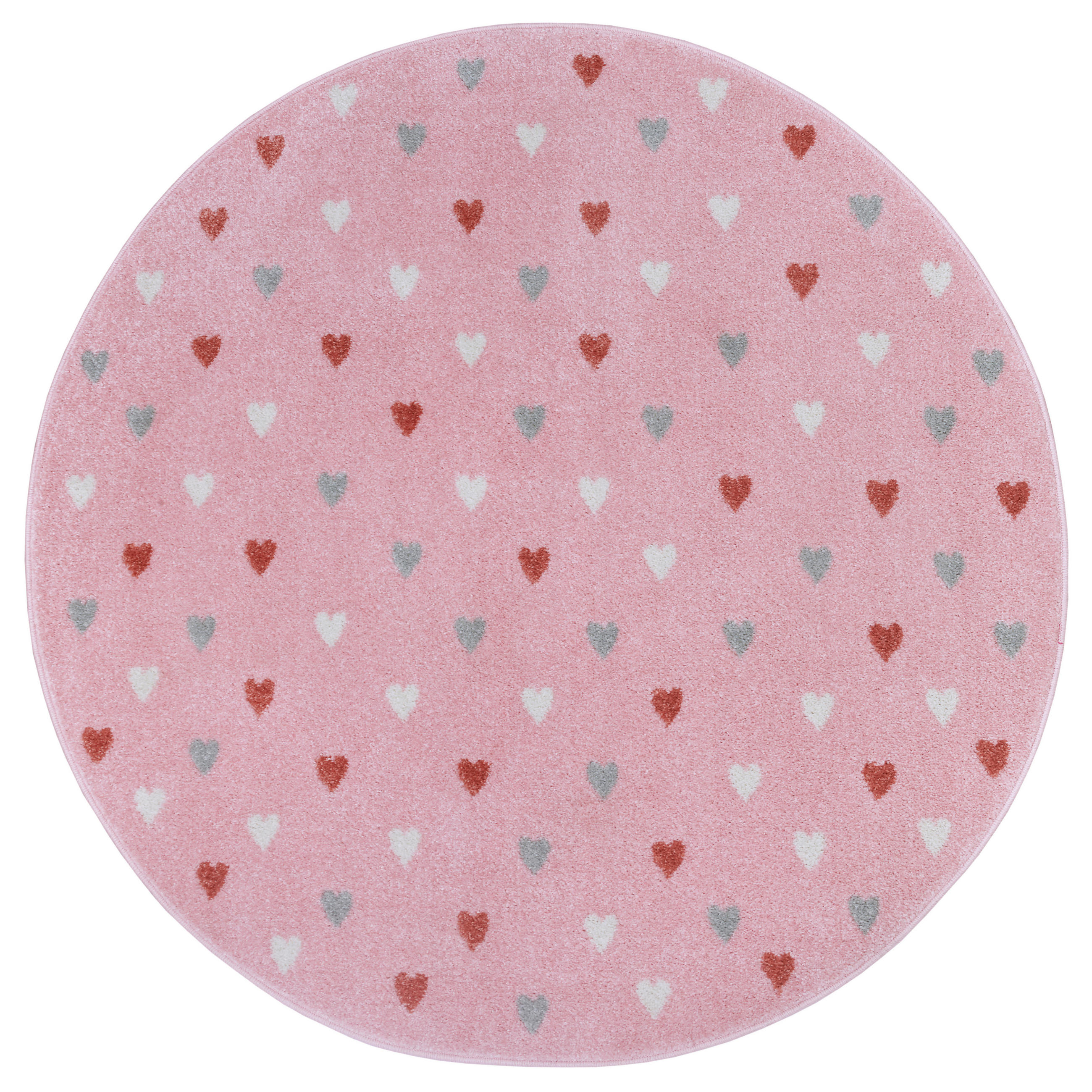KINDERTEPPICH 100 cm Adventures  - Hellrosa, Design, Kunststoff (100cm)