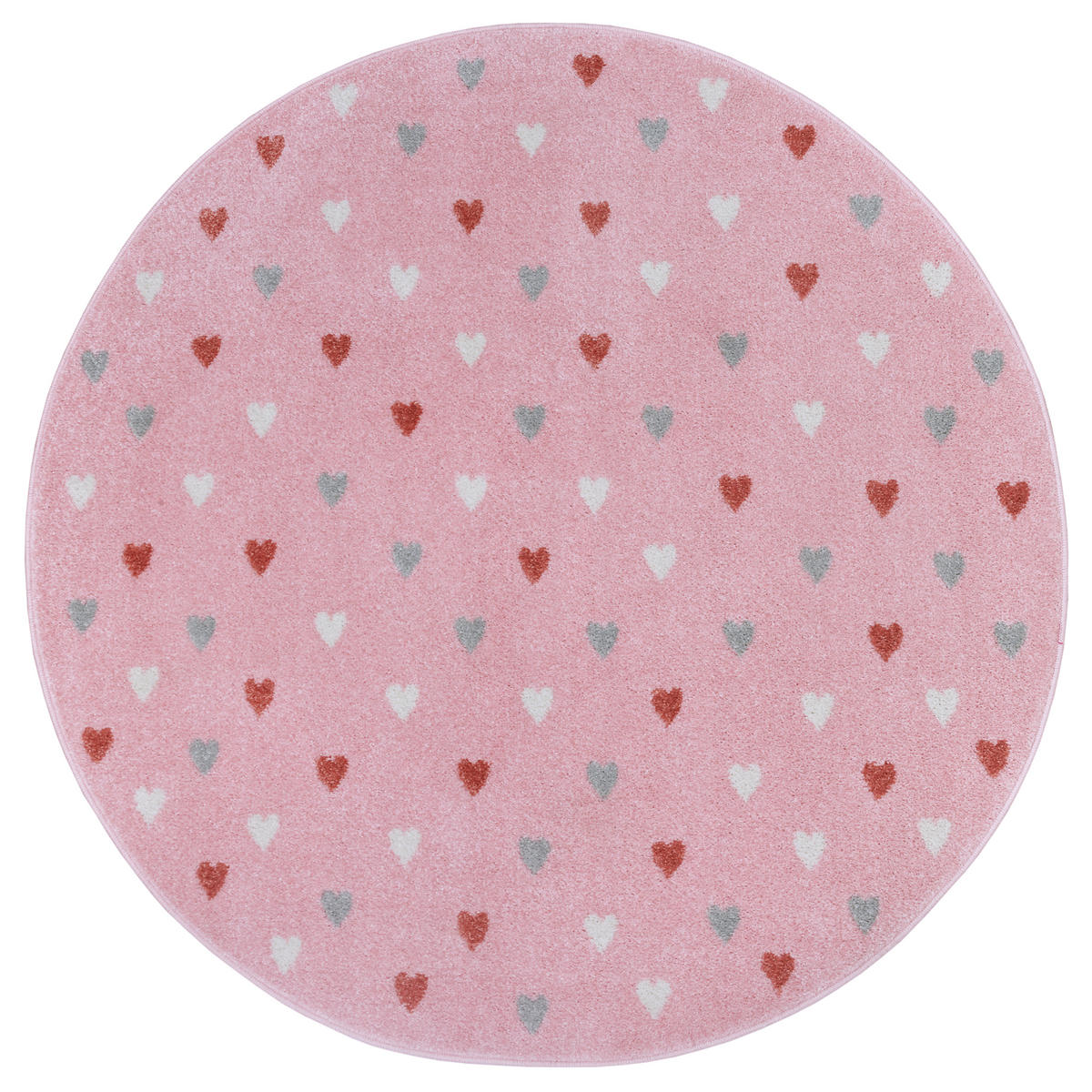 KINDERTEPPICH 100 cm Adventures  - Hellrosa, Design, Kunststoff (100cm)