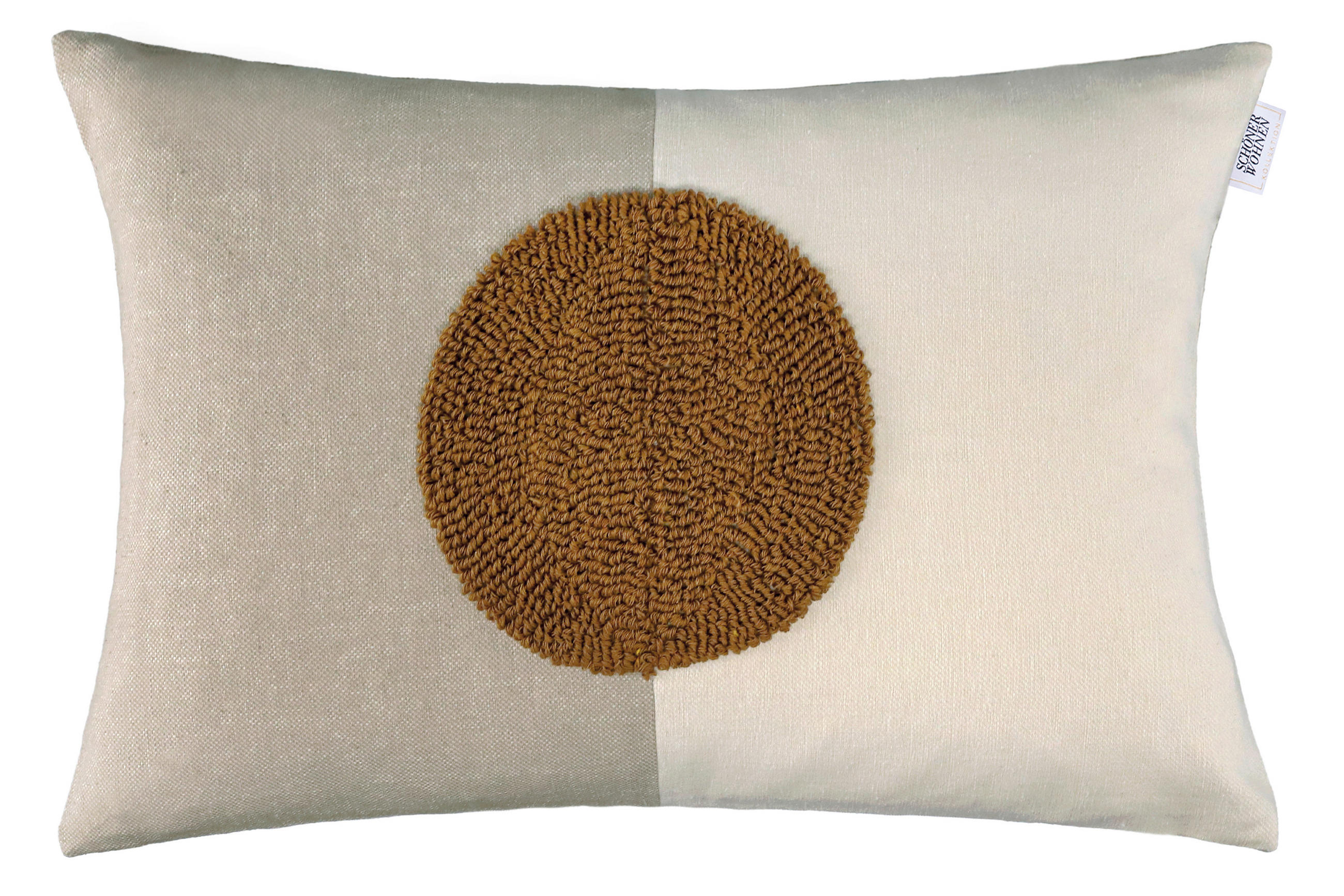 POTAH NA POLŠTÁŘ   - krémová/pískové barvy, Trend, textil (58/38cm) - Schöner Wohnen