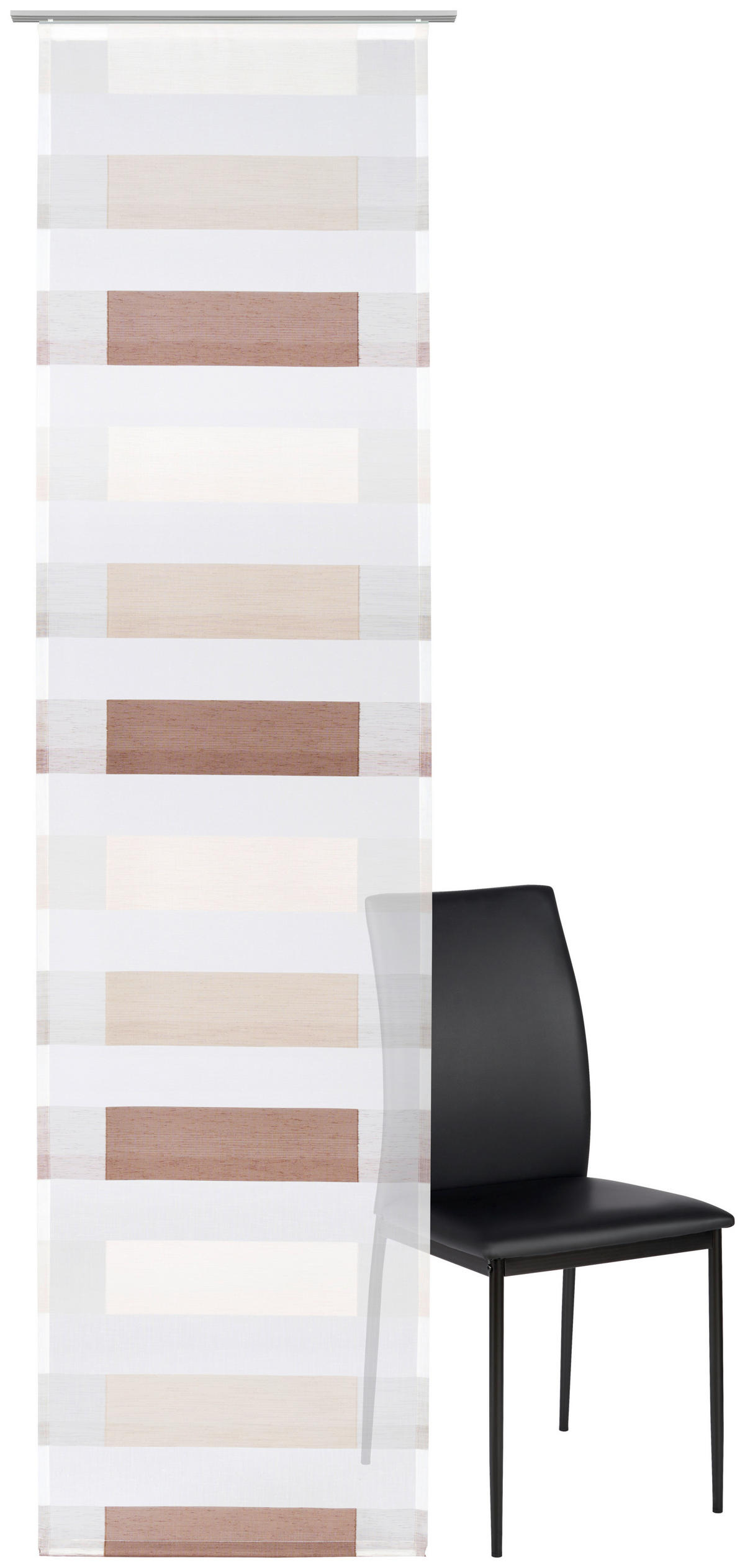 FLÄCHENVORHANG   halbtransparent  60/245 cm   - Taupe, Basics, Textil (60/245cm) - Dieter Knoll