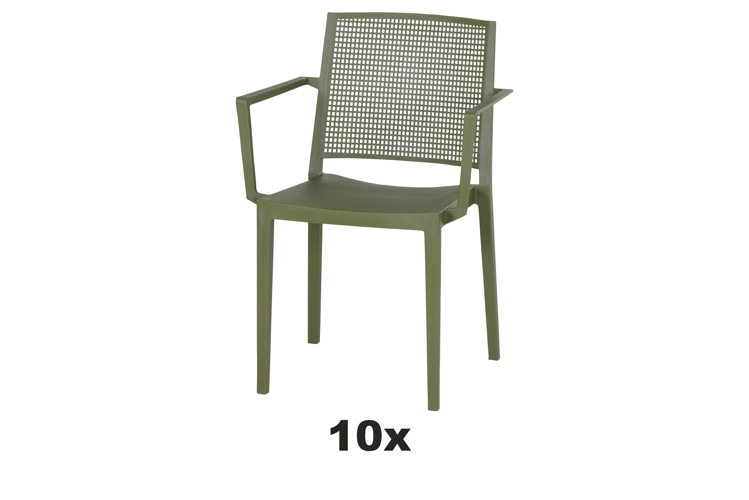 GARTENSESSEL-SET Kunststoff Grün  - Grün, Basics, Kunststoff (57/80/56cm) - Siena Garden