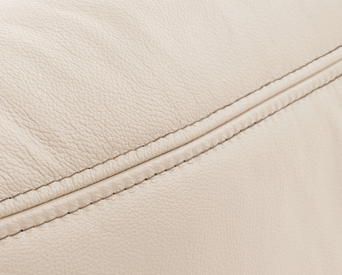 BOXSPRINGBETT 180/200 cm,  in Naturfarben, Matratze, gepolstertes Kopfteil, Topper, H2 + H3 = mittel + fest  - Schwarz/Naturfarben, Design, Leder/Holz (180/200cm) - Novel