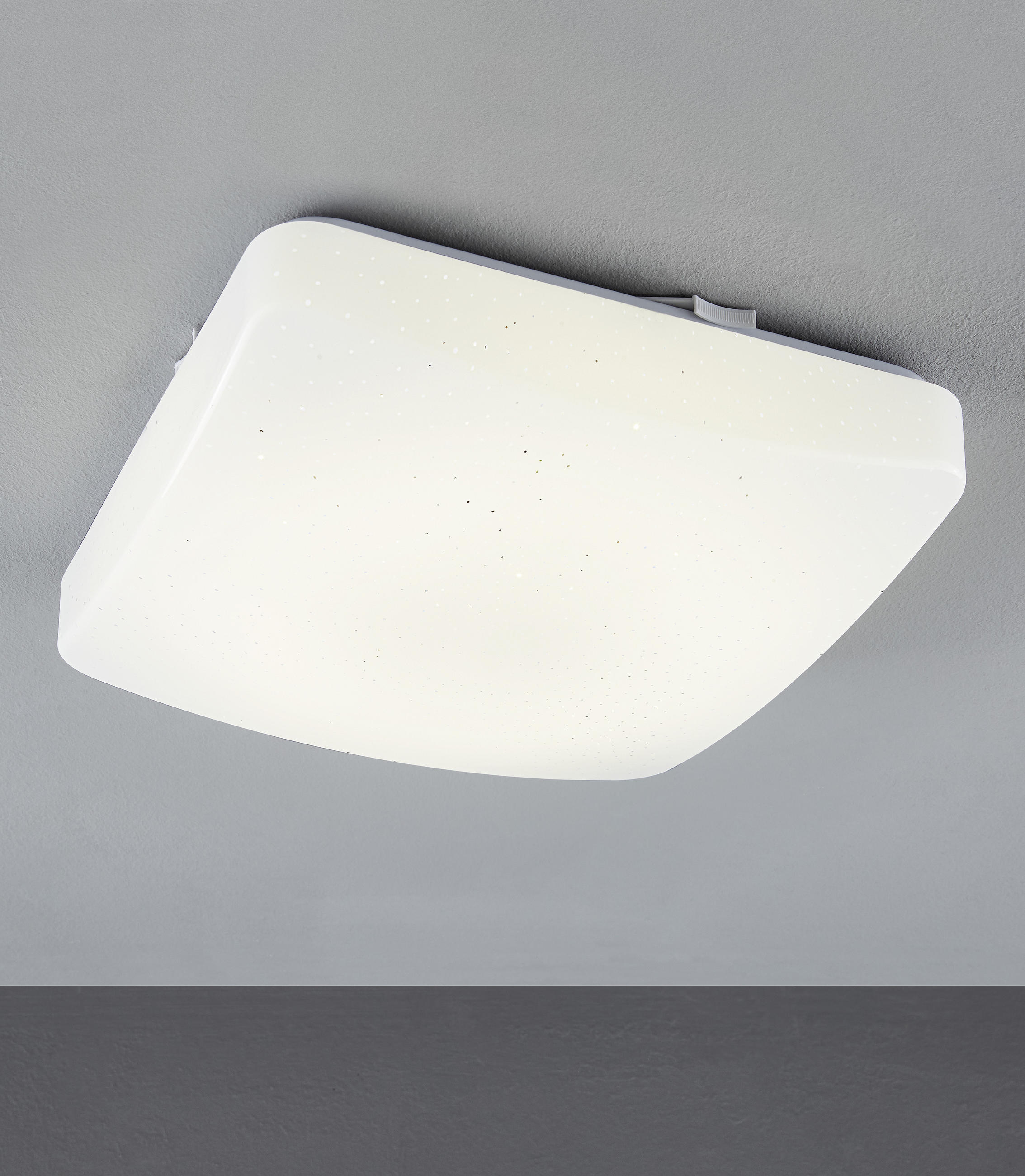 STROPNÍ LED SVÍTIDLO, 27/27/6 cm - bílá, Basics, kov/plast (27/27/6cm) - Boxxx