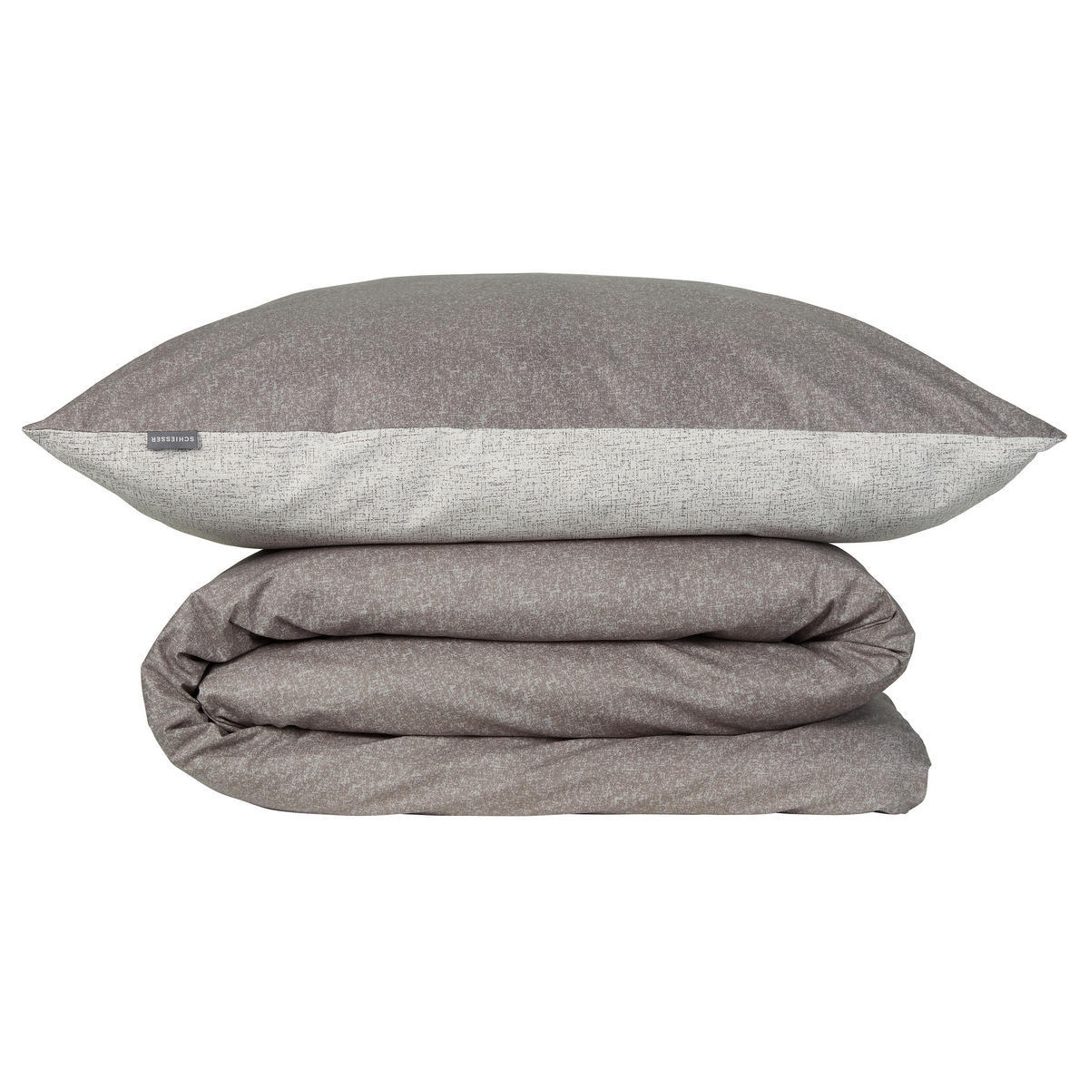 BETTWÄSCHE 2-teilig VINNIE Renforcé 135/200 cm  - Grau, Basics, Textil (135/200cm)