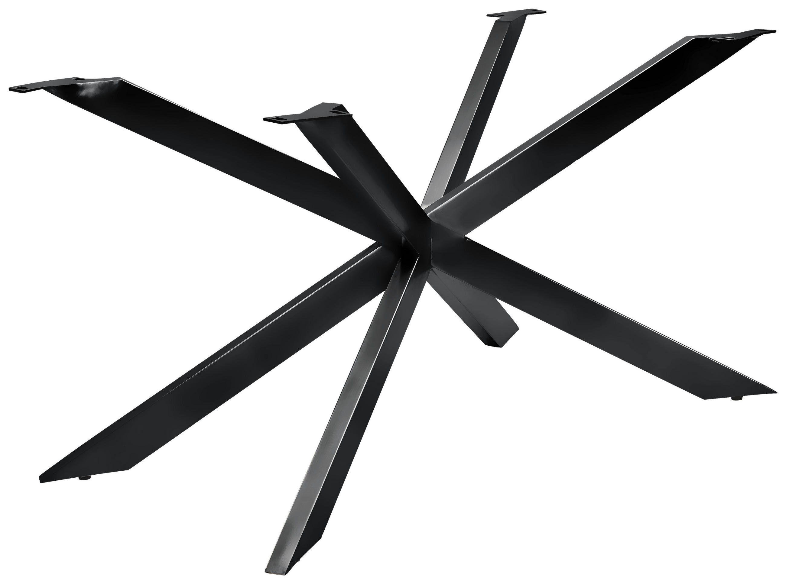 TISCHGESTELL Schwarz  - Schwarz, Design, Metall (137.8/73/76cm) - Valdera