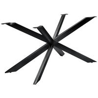TISCHGESTELL in Metall   - Schwarz, Design, Metall (137.8/73/76cm) - Valdera