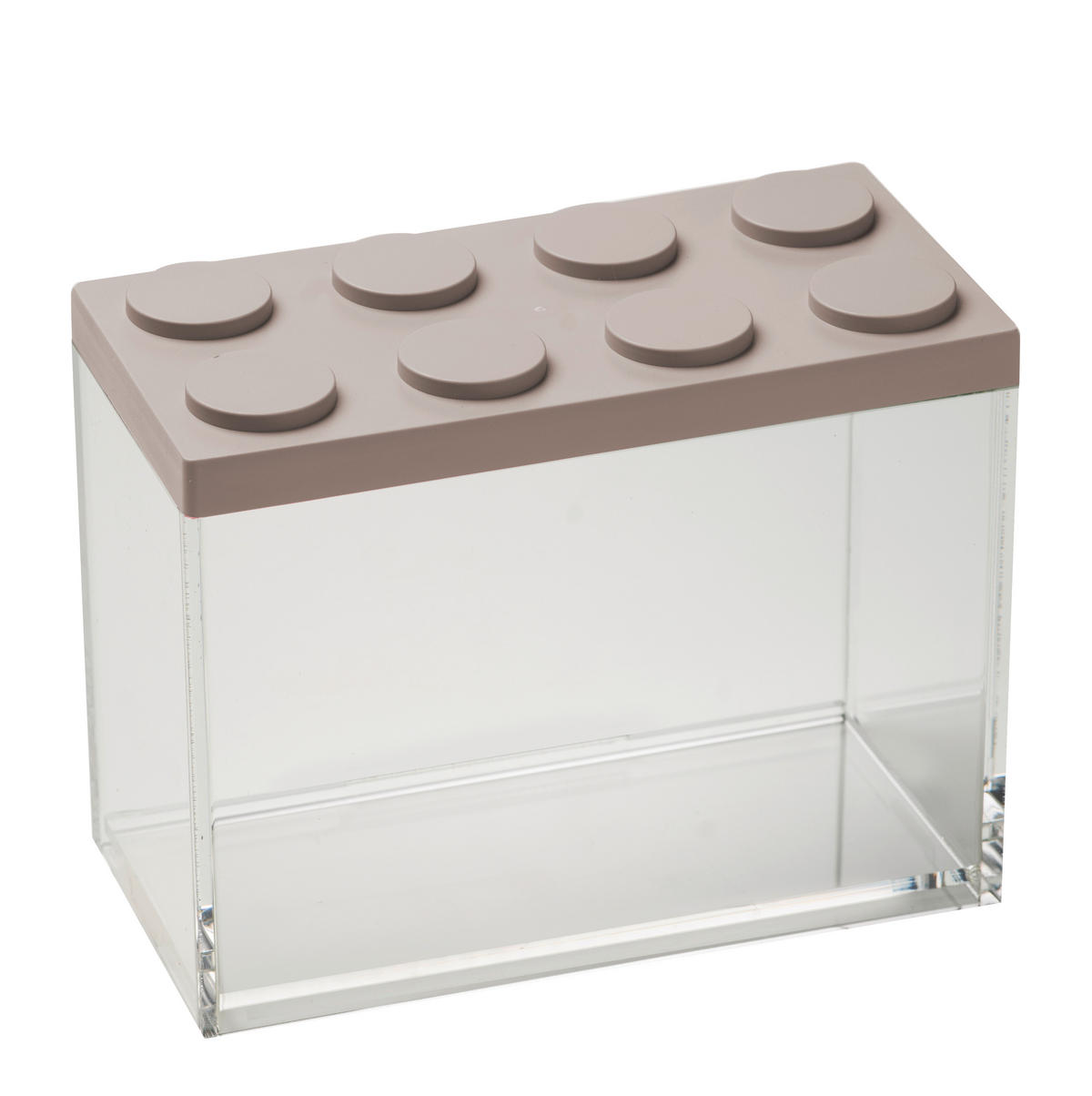 VORRATSDOSE 2 L  - Transparent/Graubraun, Kunststoff (10/20/15,5cm)