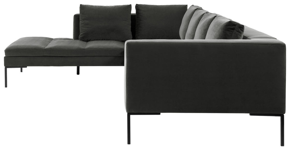 Freisteller von home24 ECKSOFA Grün Velours.