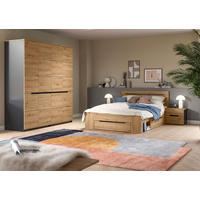 SCHLAFZIMMER Grau, Eiche Artisan  - Eiche Artisan/Grau, MODERN, Holzwerkstoff - MID.YOU