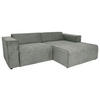 ECKSOFA Hellblau Struktur  - Schwarz/Hellblau, Design, Kunststoff/Textil (234/161cm) - P & B