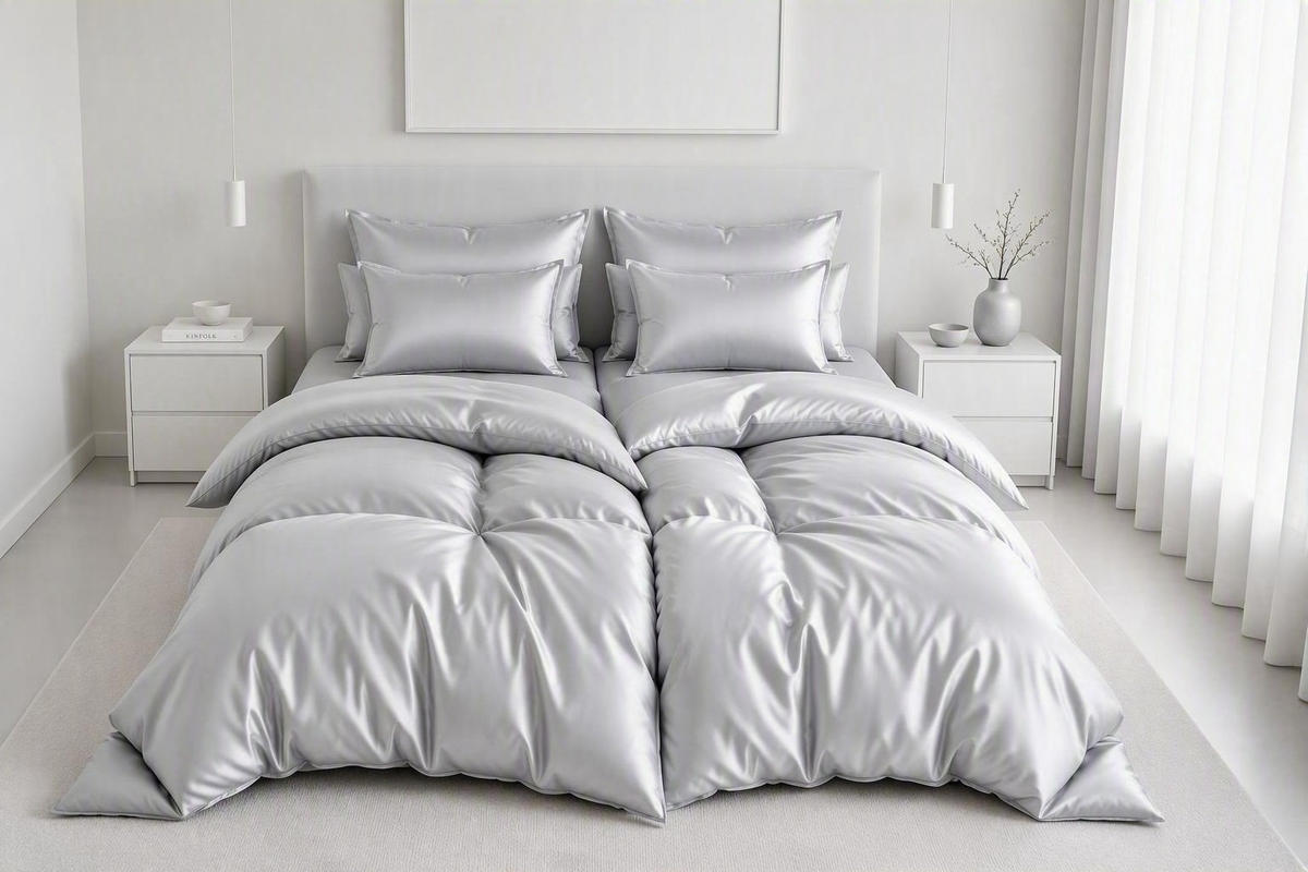 POLSTERBEZUG TANJA 40/60 cm  - Silberfarben, Basics, Textil (40/60cm) - Novel