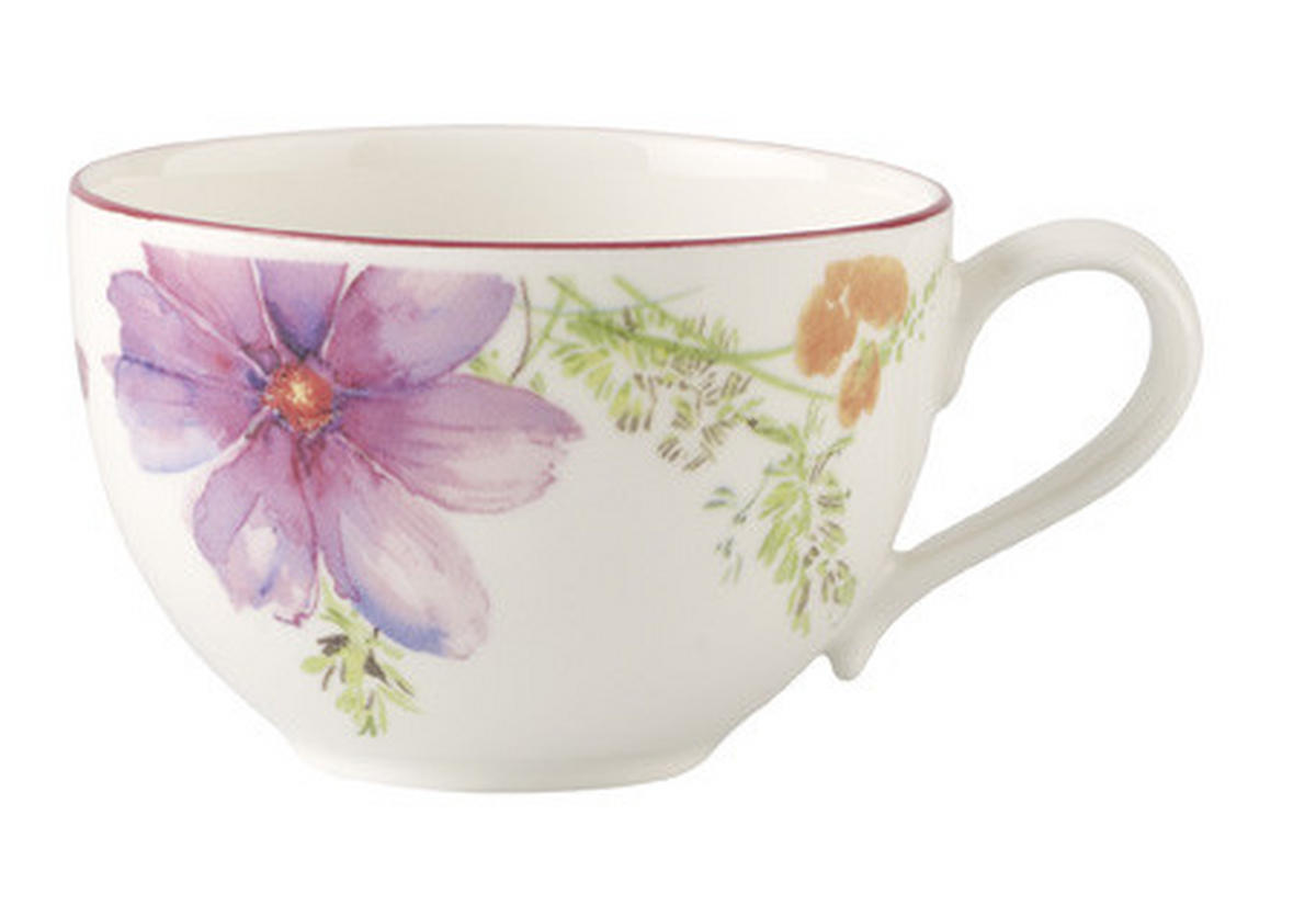 FRÜHSTÜCKSTASSE Mariefleur Basic 390 ml  - Multicolor/Weiß, Basics, Keramik (0,39l) - Villeroy & Boch