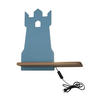 VÄGGLAMPA FÖR BARN Tower 27/12/28.5 cm   - blå, Basics, metall/trämaterial (27/12/28.5cm)