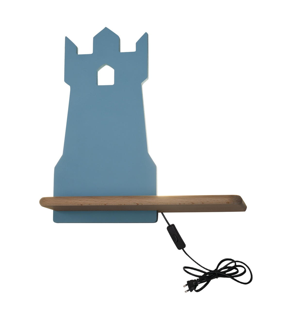 KINDERWANDLEUCHTE 27/12/28.5 cm   - Blau, Basics, Holz/Holzwerkstoff (27/12/28.5cm)