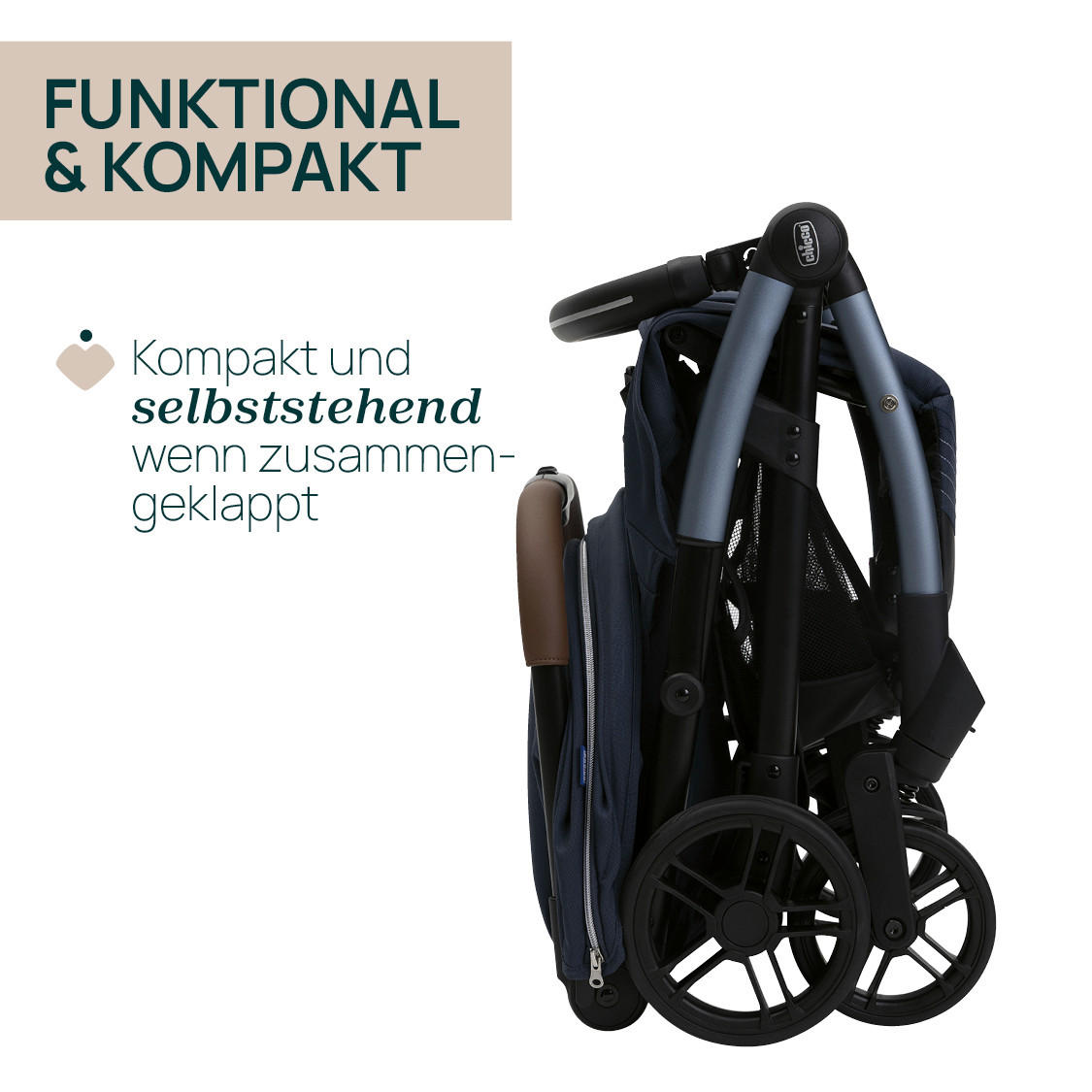 BUGGY GOODY XPLUS  - Blau, Basics, Textil/Metall (47/86/106cm) - Chicco