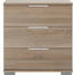 NACHTKÄSTCHEN in Eichefarben - Chromfarben/Eichefarben, Design, Holzwerkstoff/Kunststoff (52/58/38cm) - Carryhome NACHTKÄSTCHEN in Eichefarben - Chromfarben/Eichefarben, Design, Holzwerkstoff/Kunststoff (52/58/38cm) - Carryhome