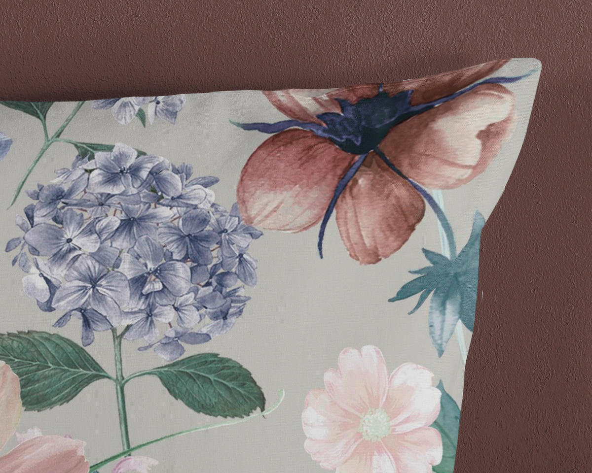 WENDEBETTWÄSCHE Good Morning Renforcé 140/200 cm  - Multicolor/Hellgrau, Design, Textil (140/200cm)
