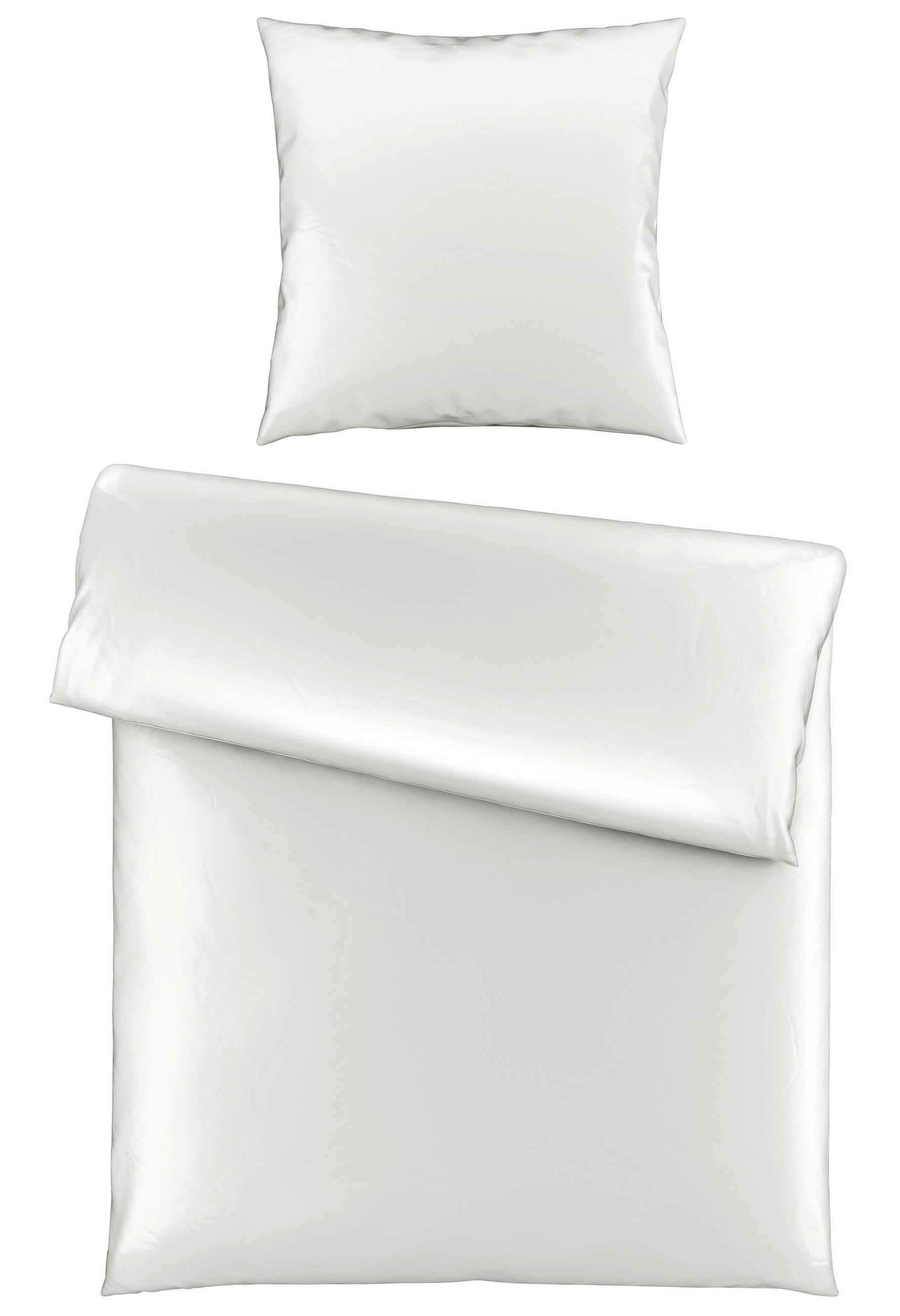 BETTWÄSCHE NIGIRI Satin 135/200 cm  - Weiß, Basics, Textil (135/200cm) - Bio:Vio