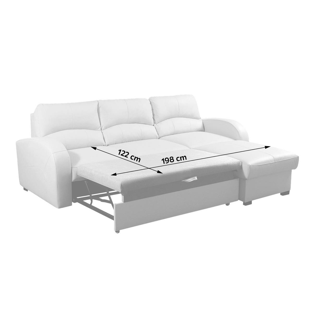 ECKSOFA in Lederlook Echtleder Schwarz  - Schwarz, Design, Leder/Kunststoff (227/168cm) - Livetastic