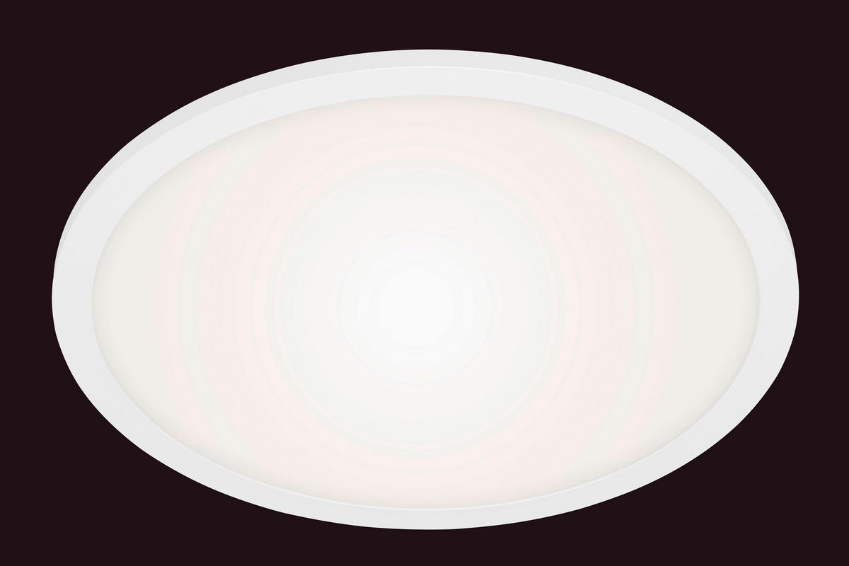 LED PLAFONJERA PIATTO  - bela, Osnovno, metal/plastika (40/6,2cm)