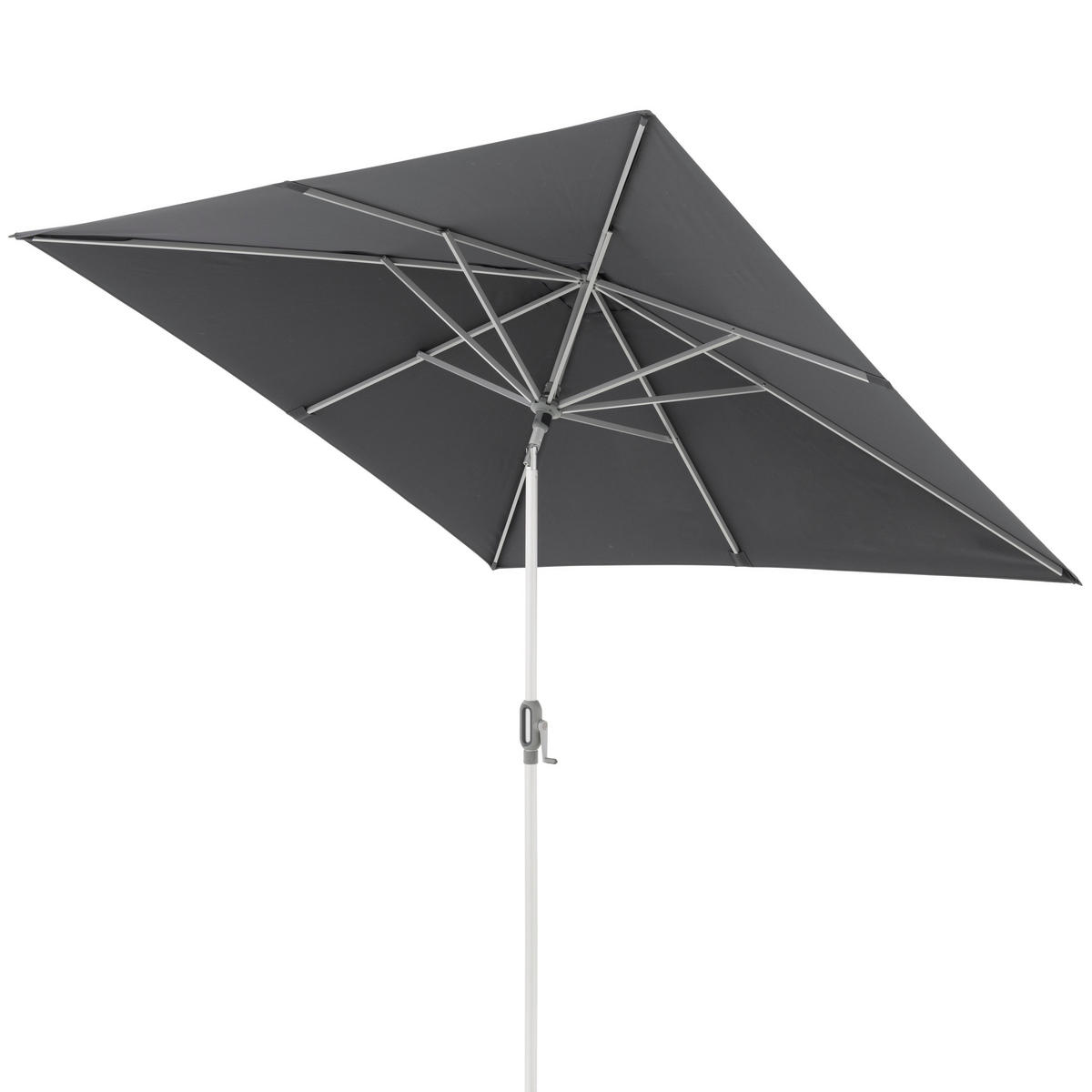 SONNENSCHIRM 240x240 cm Anthrazit  - Anthrazit/Silberfarben, KONVENTIONELL, Textil/Metall (240/240cm) - Doppler