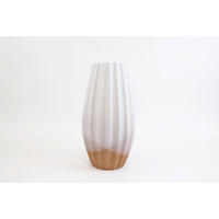 VAZĂ 40 cm  - alb/maro deschis, Basics, ceramică (20/40cm) - Ambia Home