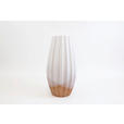 VASE 40 cm  - Hellbraun/Weiß, Basics, Keramik (20/40cm) - Ambia Home