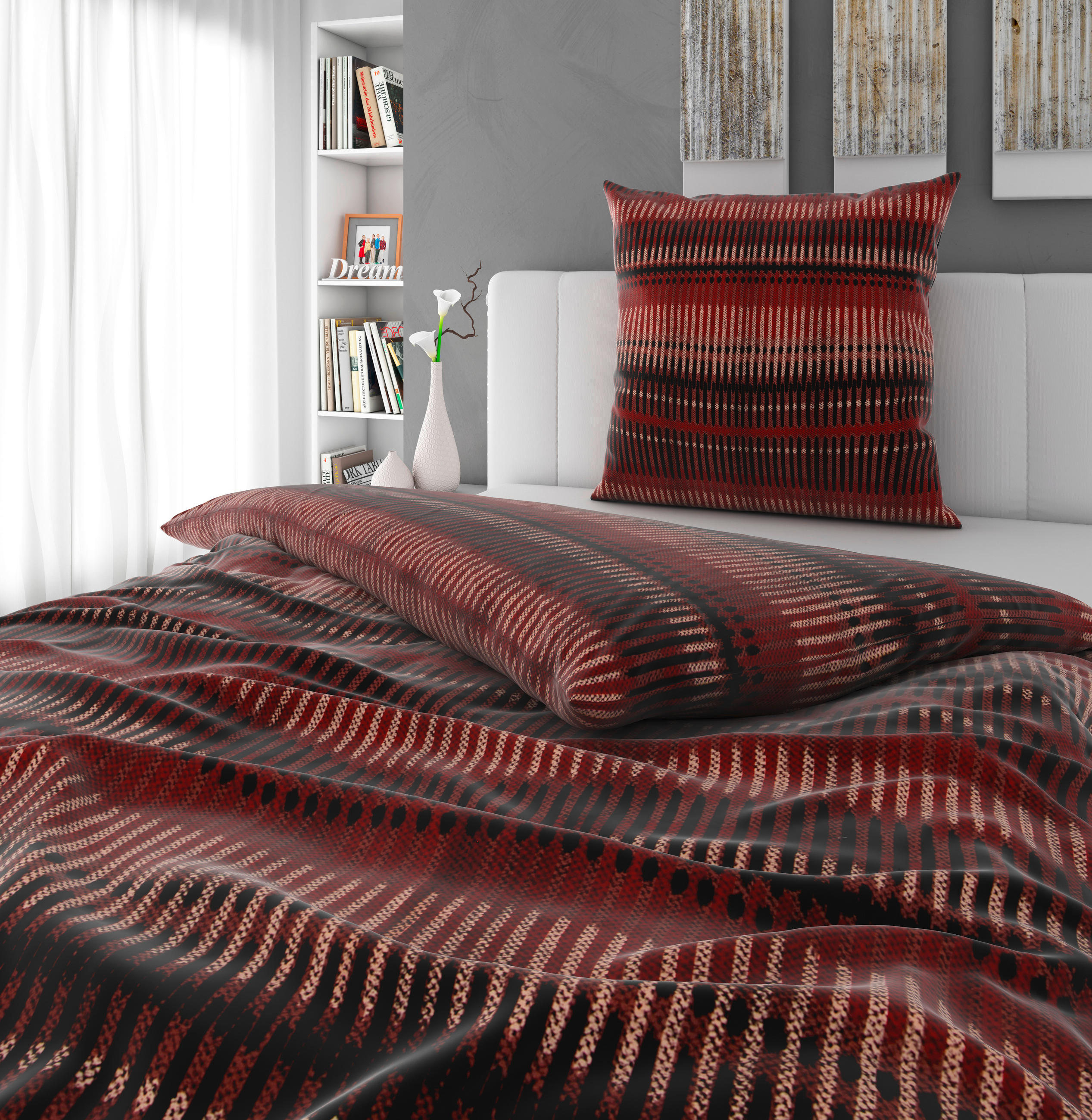 BETTWÄSCHE 135/200 cm Satin  - Braun/Rosa, KONVENTIONELL, Textil (135/200cm) - Esposa