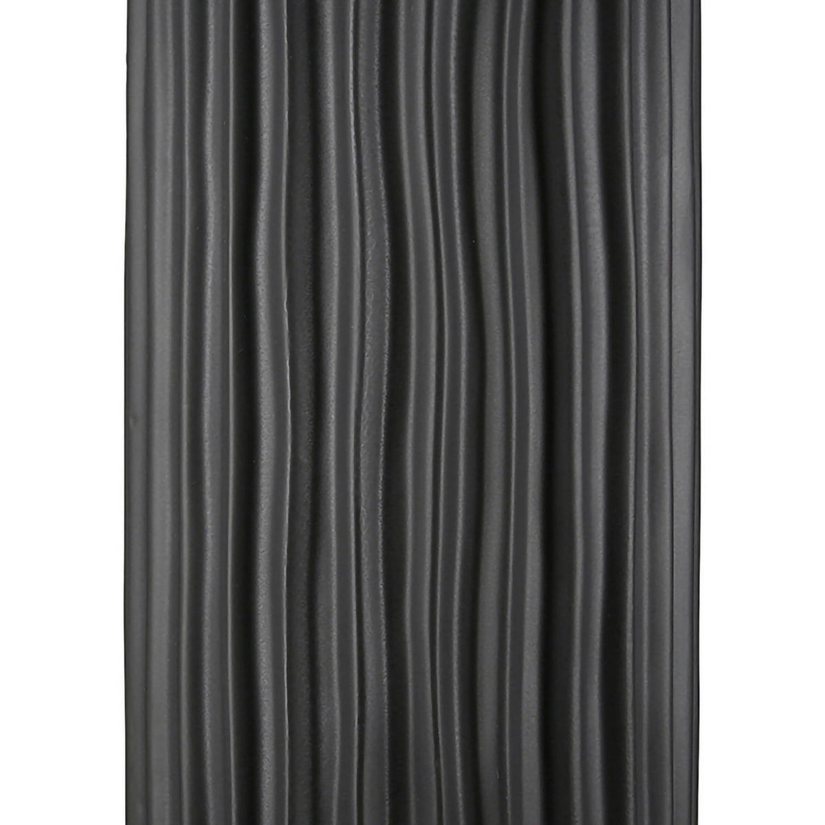 VASE Fjord  - Schwarz, Basics, Keramik (16/46/16cm)