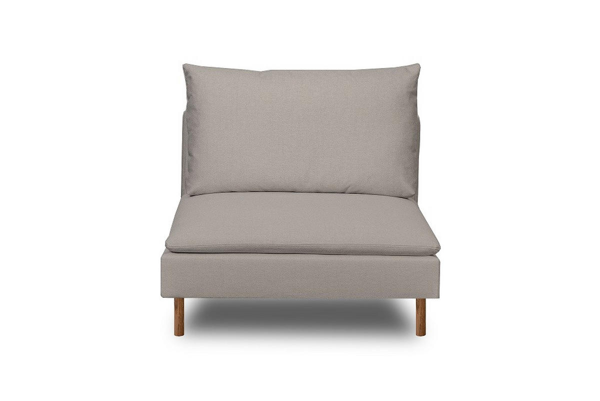 FÅTÖLJ i textil, metall, trä beige  - beige/brun, Klassisk, metall/trä (91/84/98cm) - Best Price
