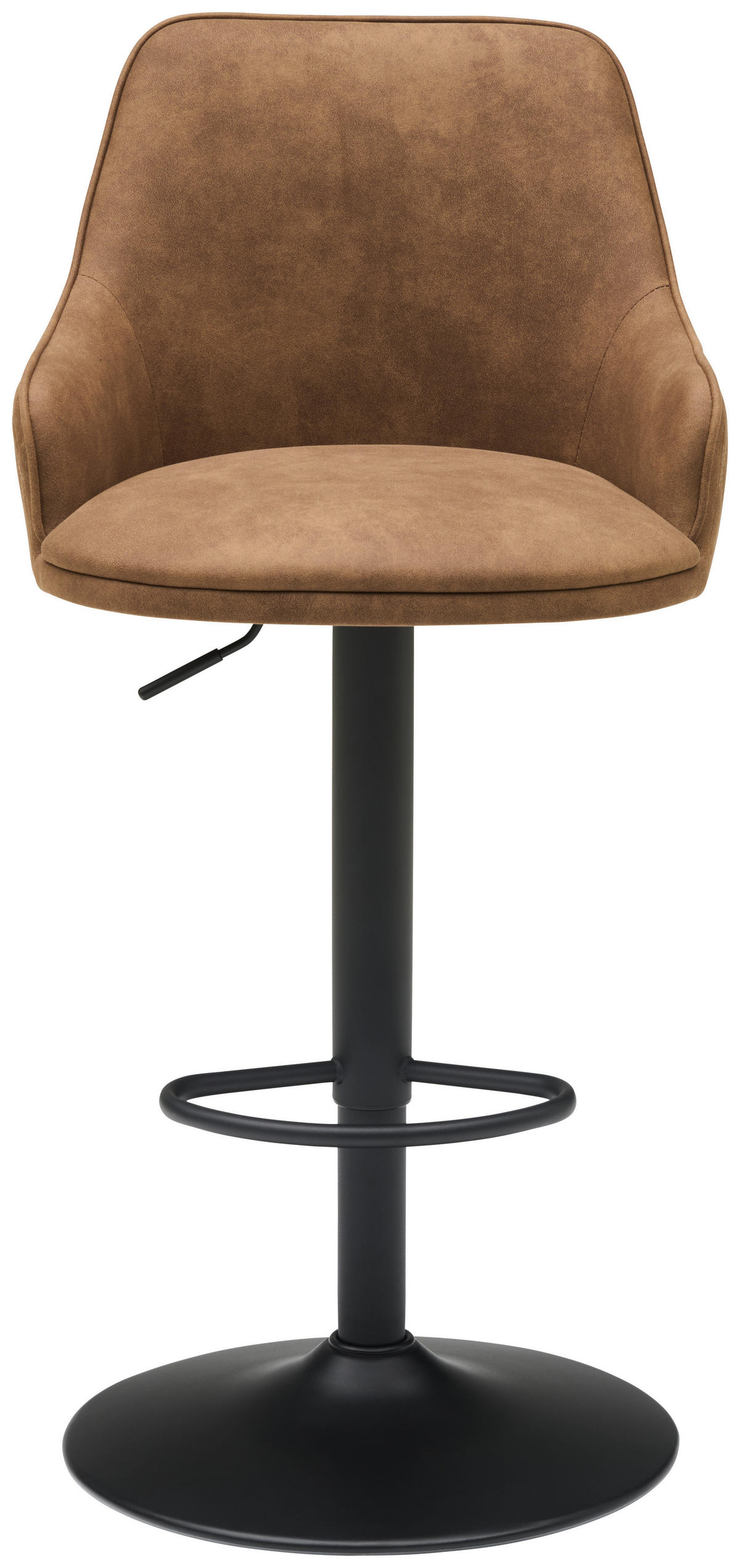 BARHOCKER in Metall, Textil Braun, Schwarz  - Schwarz/Braun, KONVENTIONELL, Textil/Metall (50/90-111/51cm) - MID.YOU