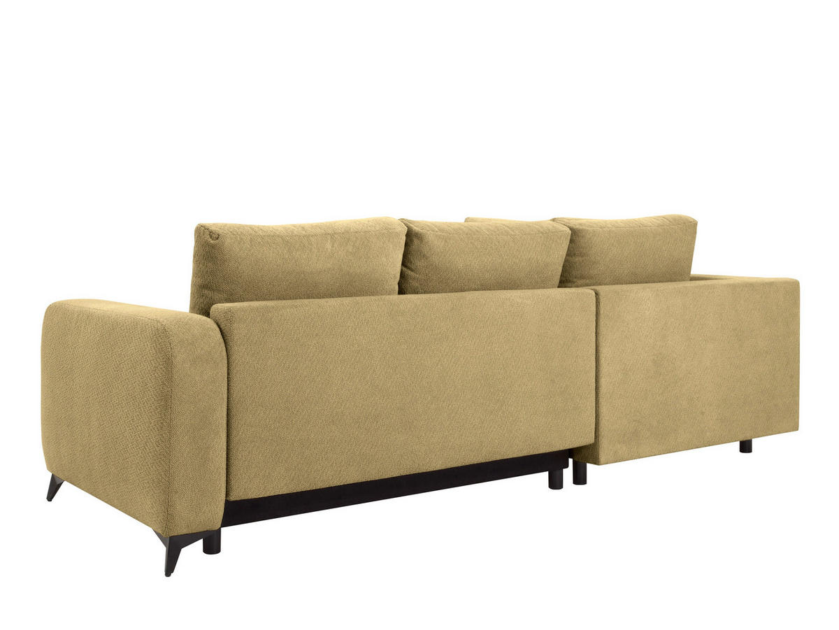 ECKSOFA CORTEZ Grün  - Schwarz/Grün, Design, Textil/Metall (215/260cm) - MID.YOU