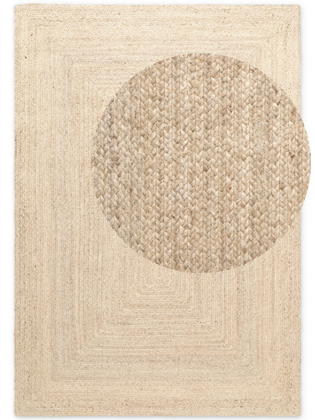 JUTETEPPICH 80/150 cm Sharmila Creme  - Creme, Basics, Textil (80/150cm)