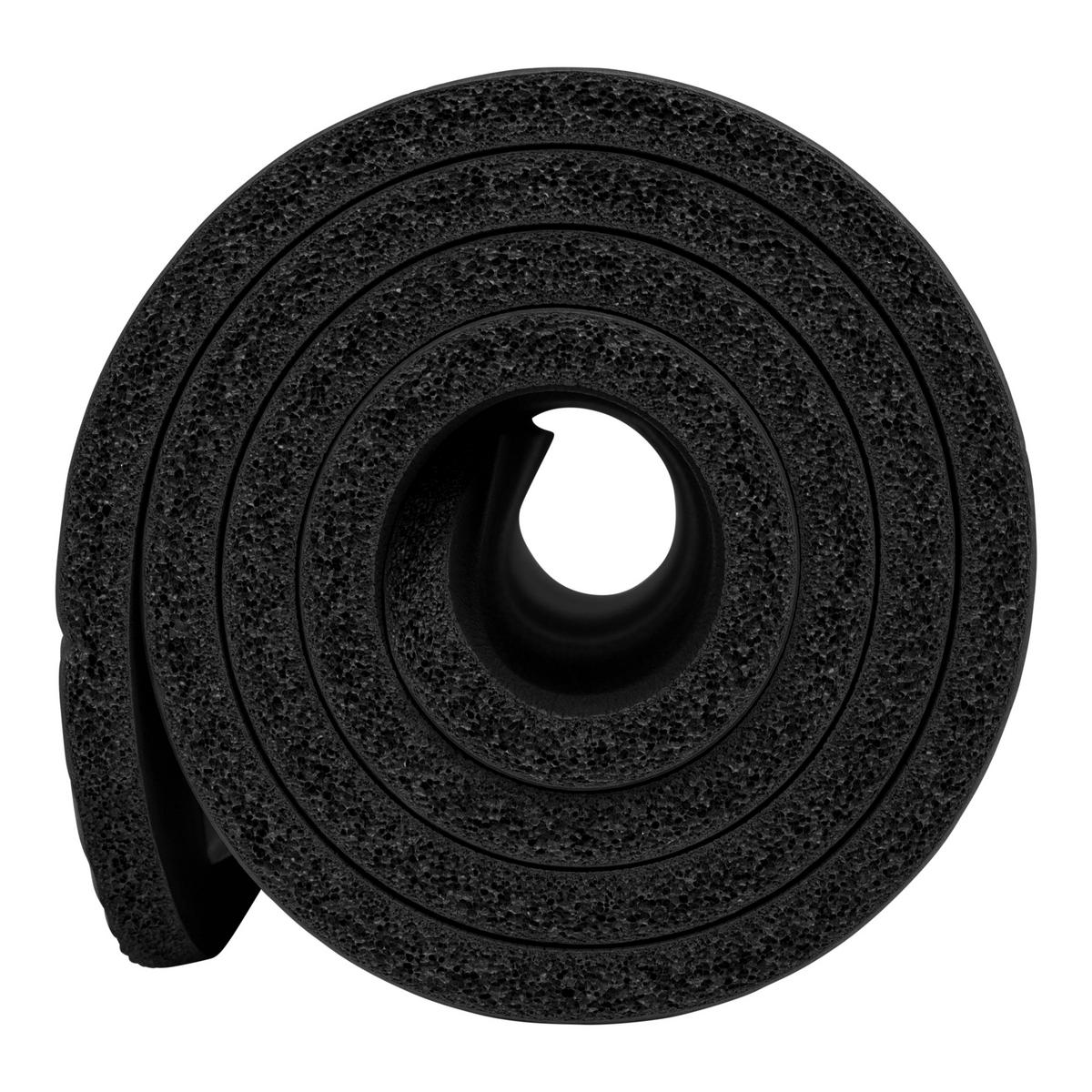 FITNESSMATTE - Schwarz, KONVENTIONELL, Kunststoff (180/60/1,5cm)