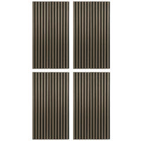 AKUSTIKPANEEL Echtholz 4 Stück  - Walnussfarben/Schwarz, KONVENTIONELL, Holz/Kunststoff (104/52/2,2cm) - Xora